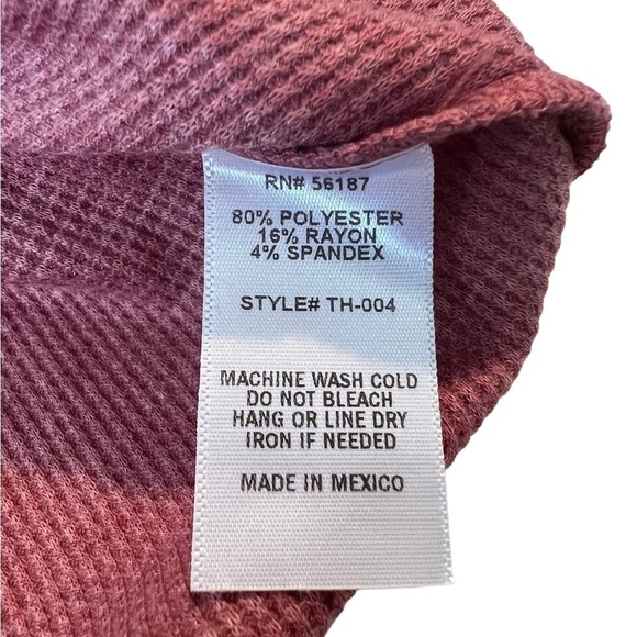 NEW BAEA Los Angeles Pink Waffle Knit Splitneck Pullover with Wide Sleeve NEW - Picture 16 of 16